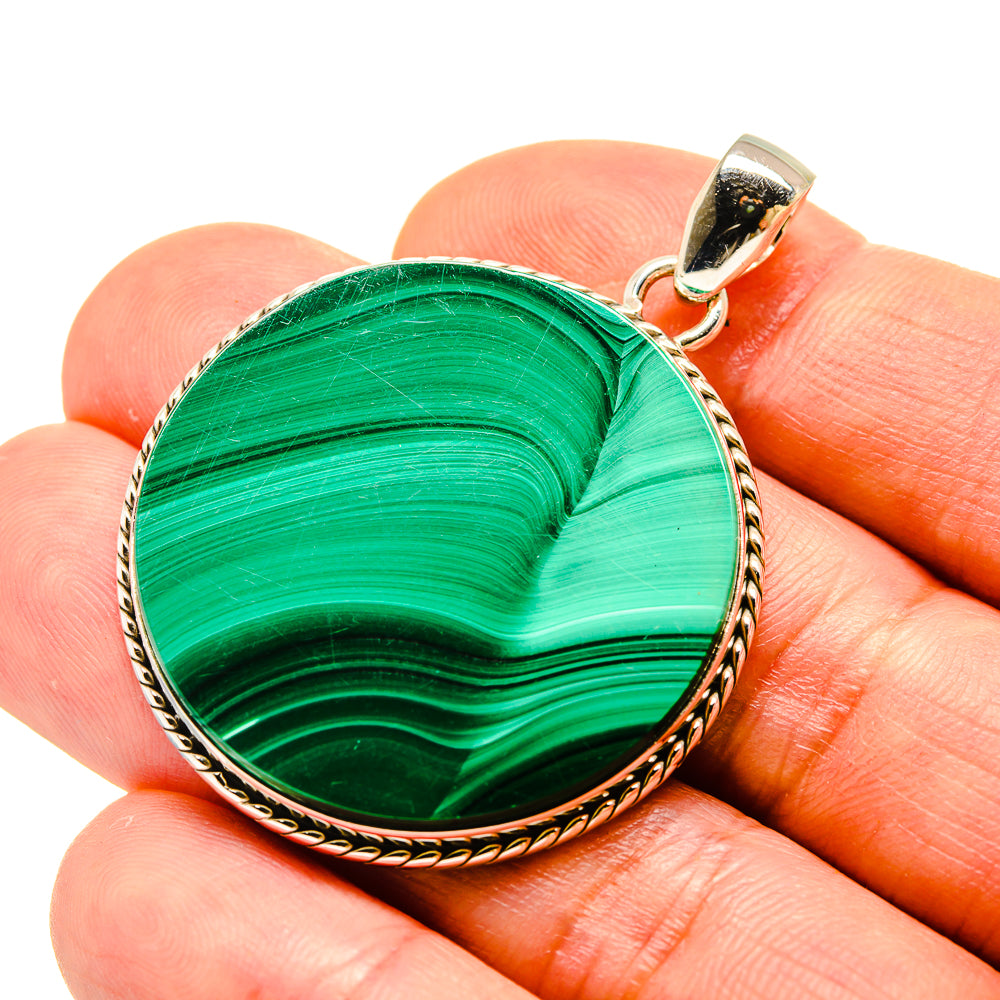Malachite Pendants handcrafted by Ana Silver Co - PD758583