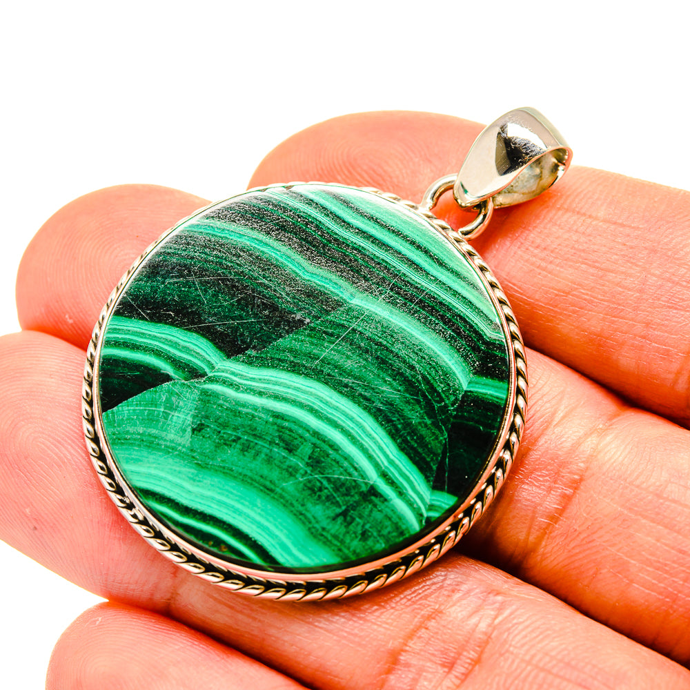 Malachite Pendants handcrafted by Ana Silver Co - PD758584