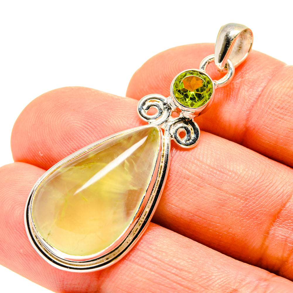 Prehnite Pendants handcrafted by Ana Silver Co - PD758587