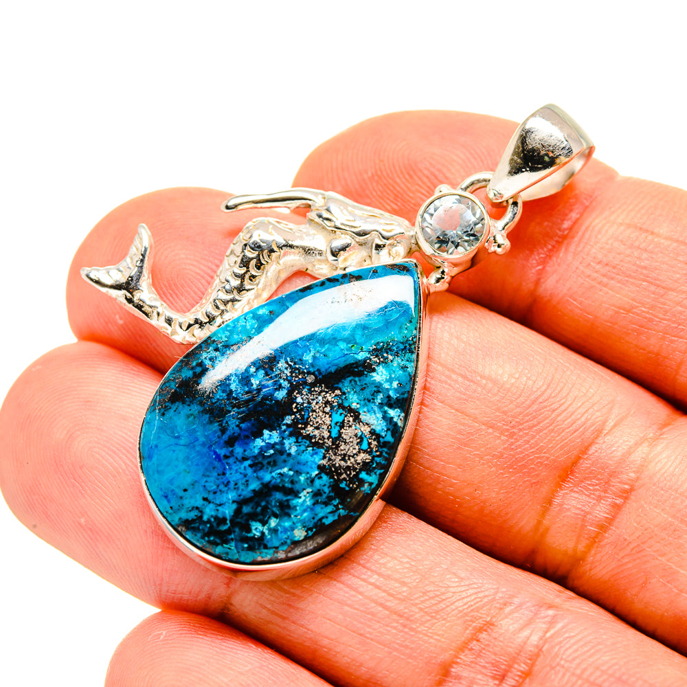 Shattuckite Pendants handcrafted by Ana Silver Co - PD758589