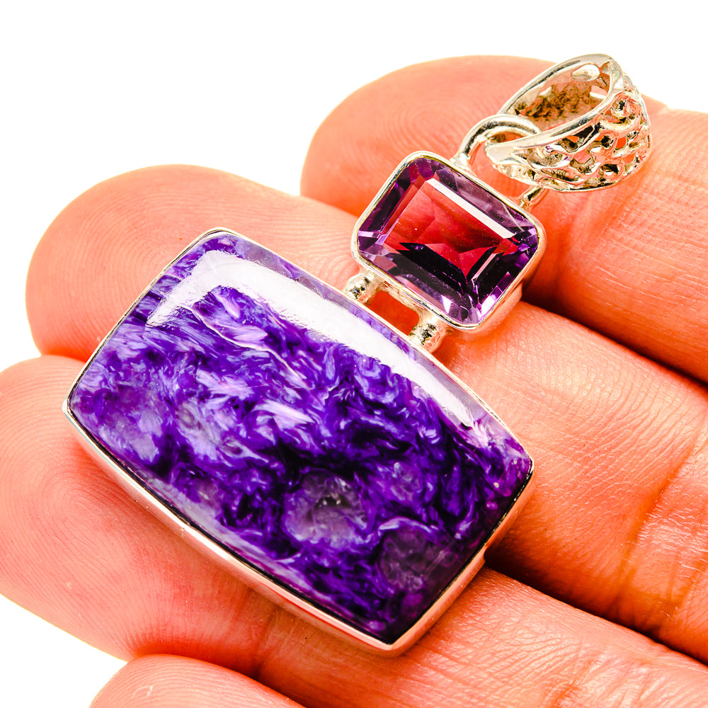 Charoite Pendants handcrafted by Ana Silver Co - PD758596