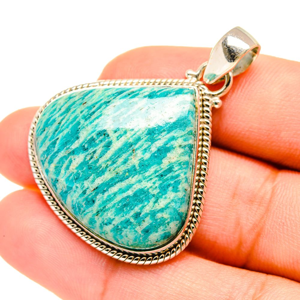 Amazonite Pendants handcrafted by Ana Silver Co - PD7586