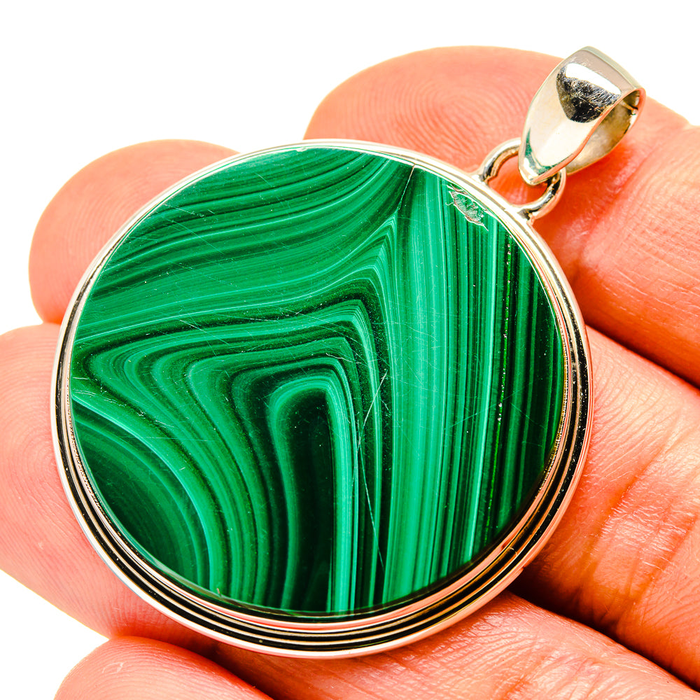 Malachite Pendants handcrafted by Ana Silver Co - PD758603