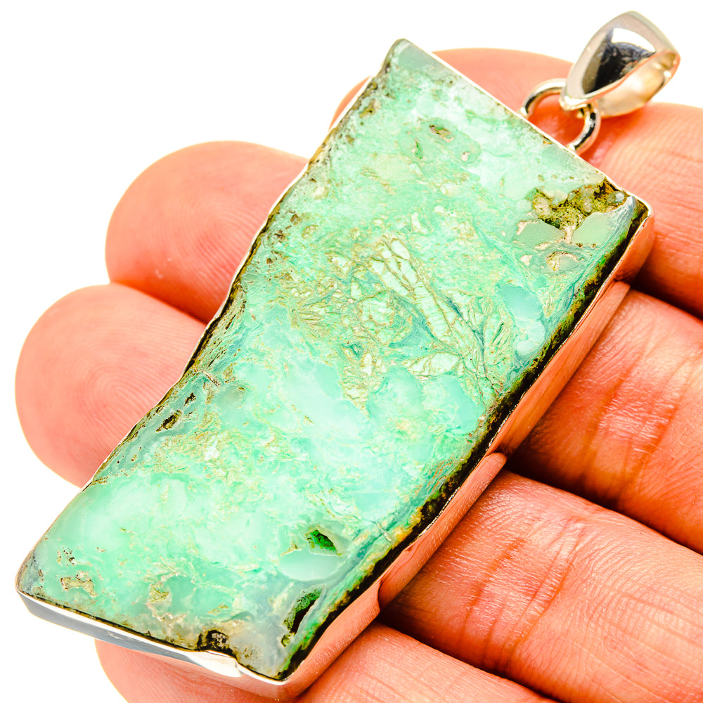 Green Fuchsite Pendants handcrafted by Ana Silver Co - PD758606