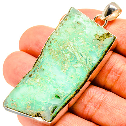 Green Fuchsite Pendants handcrafted by Ana Silver Co - PD758606