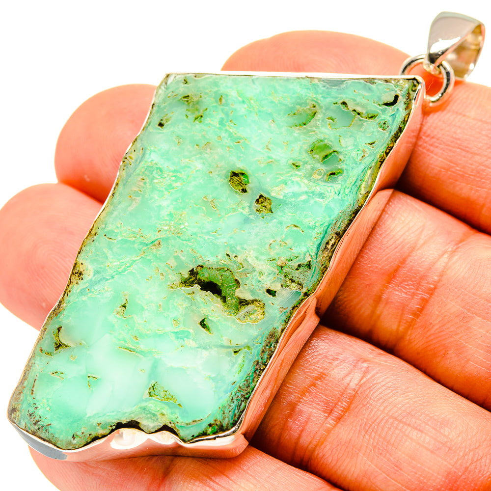 Green Fuchsite Pendants handcrafted by Ana Silver Co - PD758608