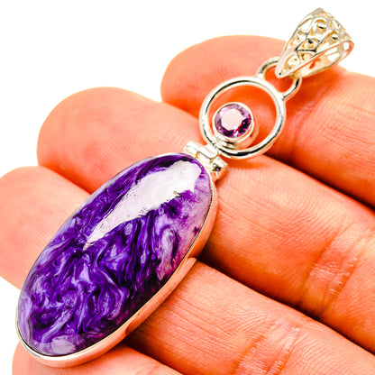 Charoite Pendants handcrafted by Ana Silver Co - PD758613
