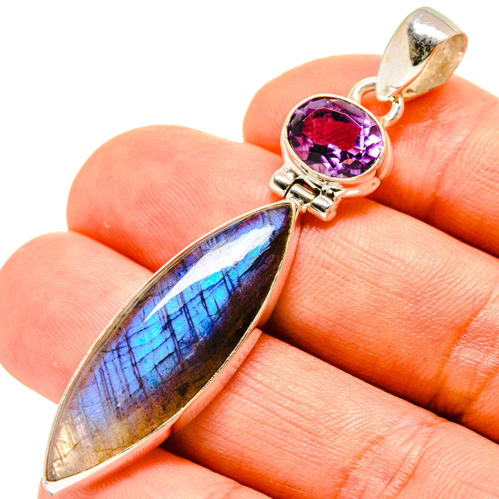 Labradorite Pendants handcrafted by Ana Silver Co - PD758614