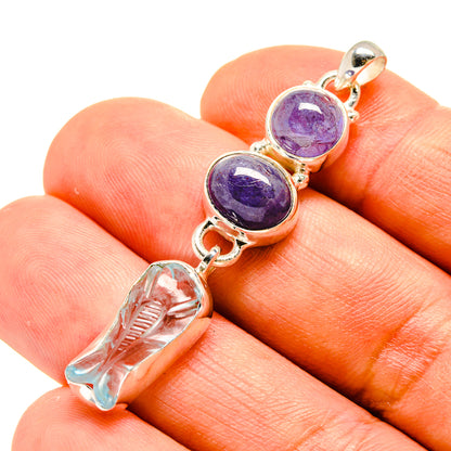 Aquamarine Pendants handcrafted by Ana Silver Co - PD758615