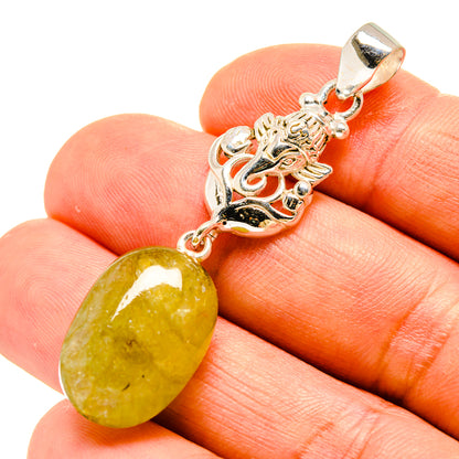 Green Tourmaline Pendants handcrafted by Ana Silver Co - PD758616