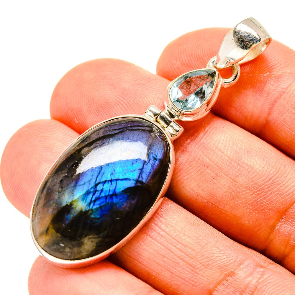 Labradorite Pendants handcrafted by Ana Silver Co - PD758617
