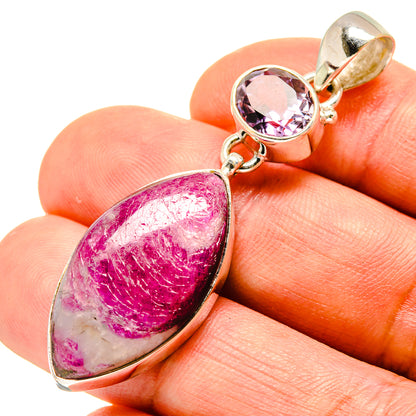 Ruby Fuchsite Pendants handcrafted by Ana Silver Co - PD758624