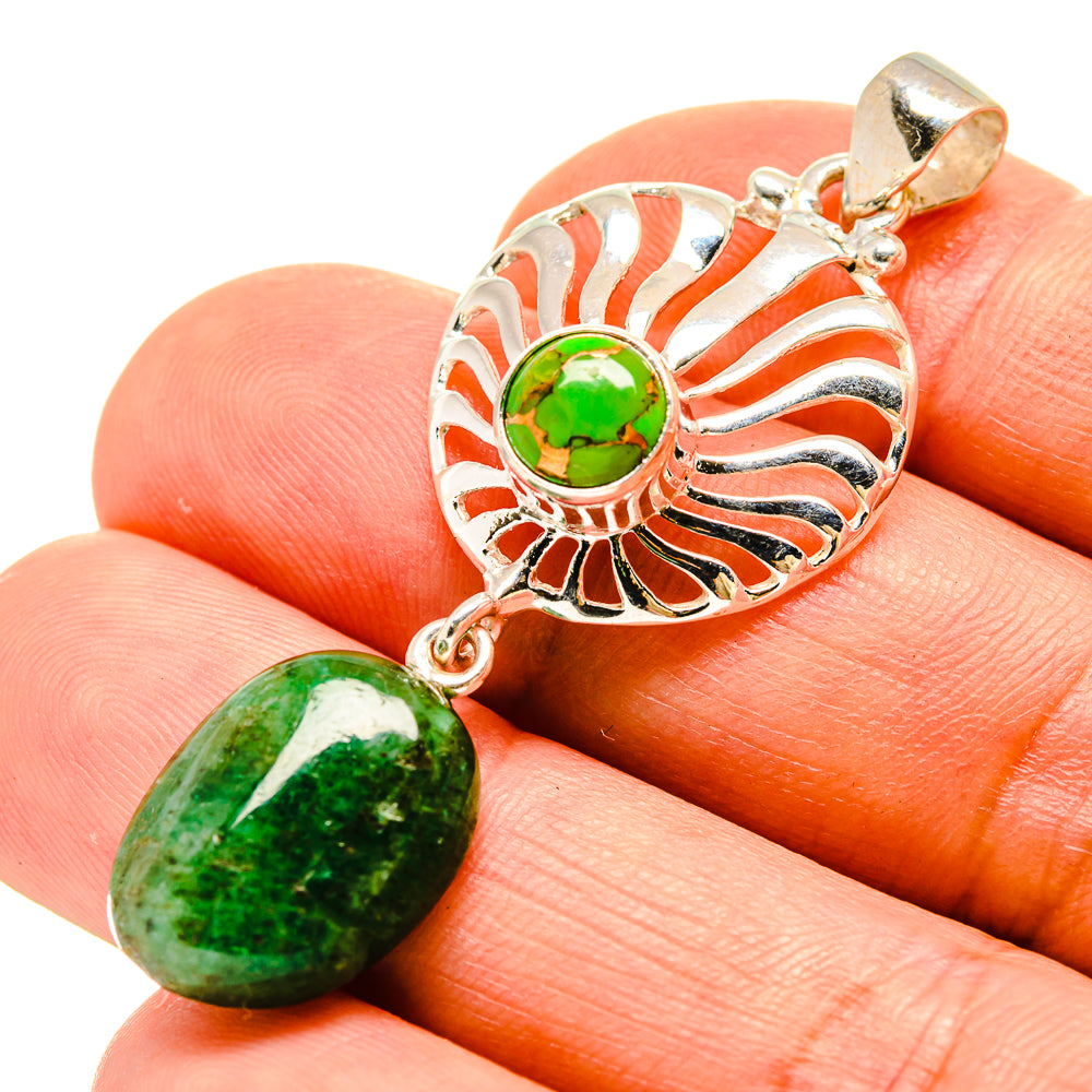 Green Aventurine Pendants handcrafted by Ana Silver Co - PD758625