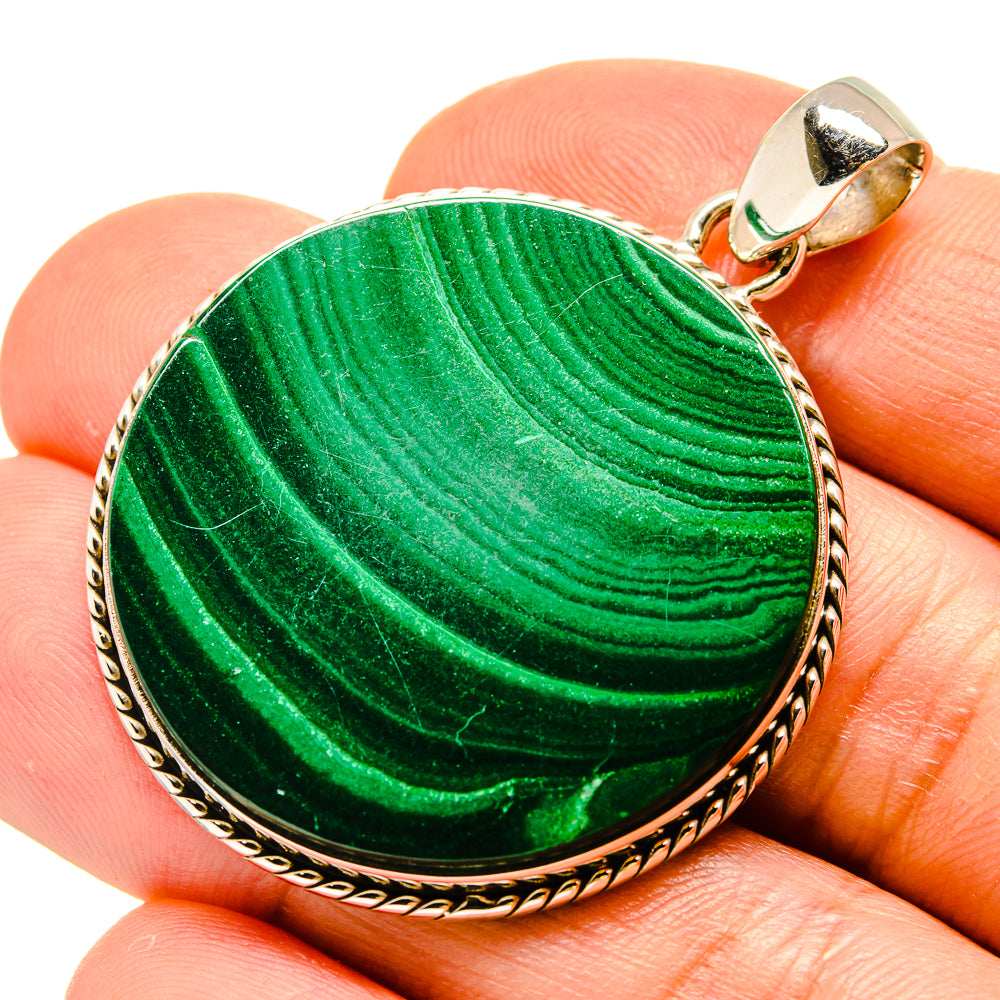 Malachite Pendants handcrafted by Ana Silver Co - PD758628