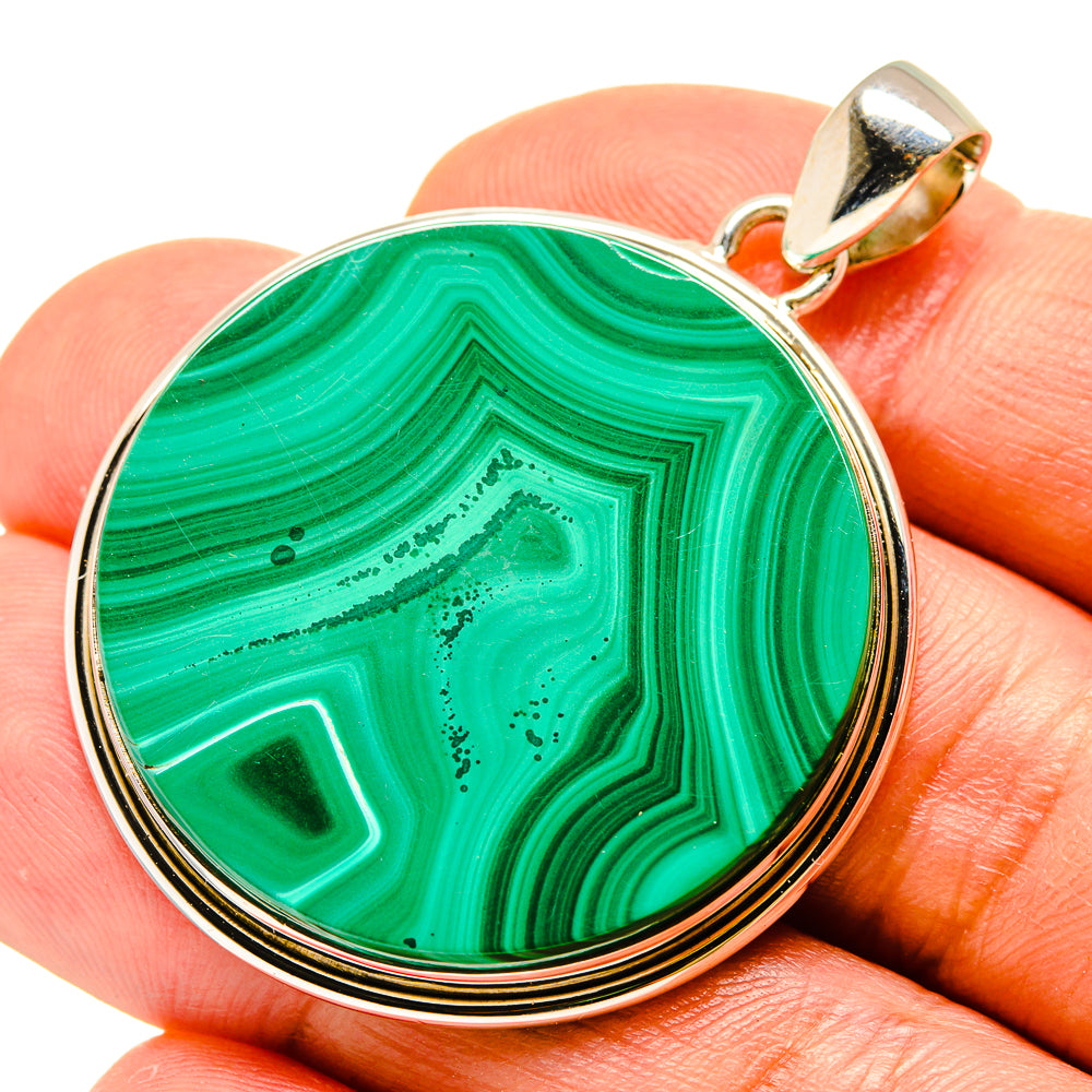 Malachite Pendants handcrafted by Ana Silver Co - PD758629