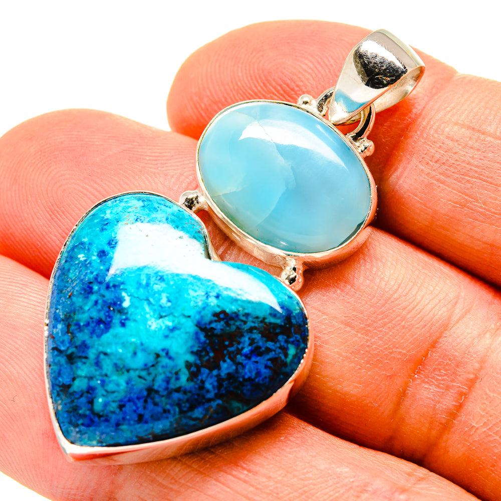 Shattuckite Pendants handcrafted by Ana Silver Co - PD758637