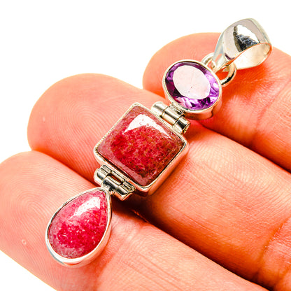 Rhodochrosite Pendants handcrafted by Ana Silver Co - PD758643