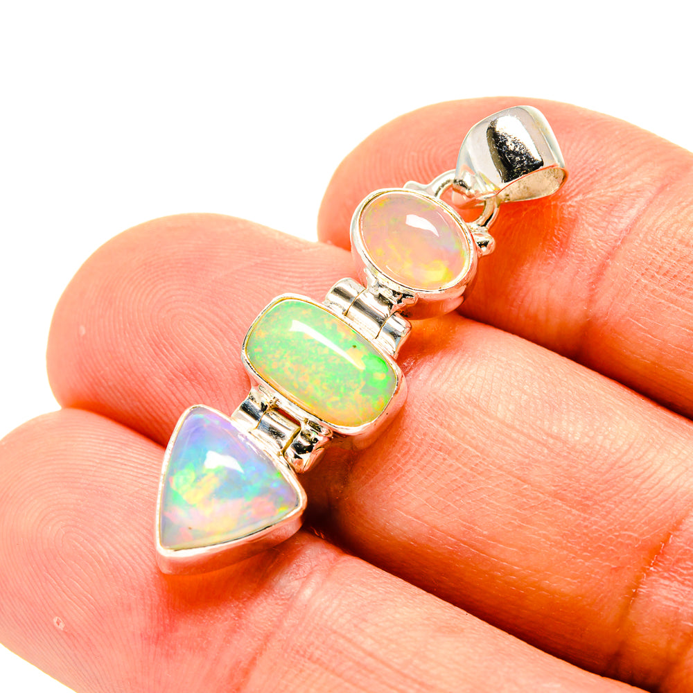 Ethiopian Opal Pendants handcrafted by Ana Silver Co - PD758645