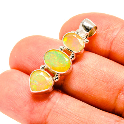 Ethiopian Opal Pendants handcrafted by Ana Silver Co - PD758646