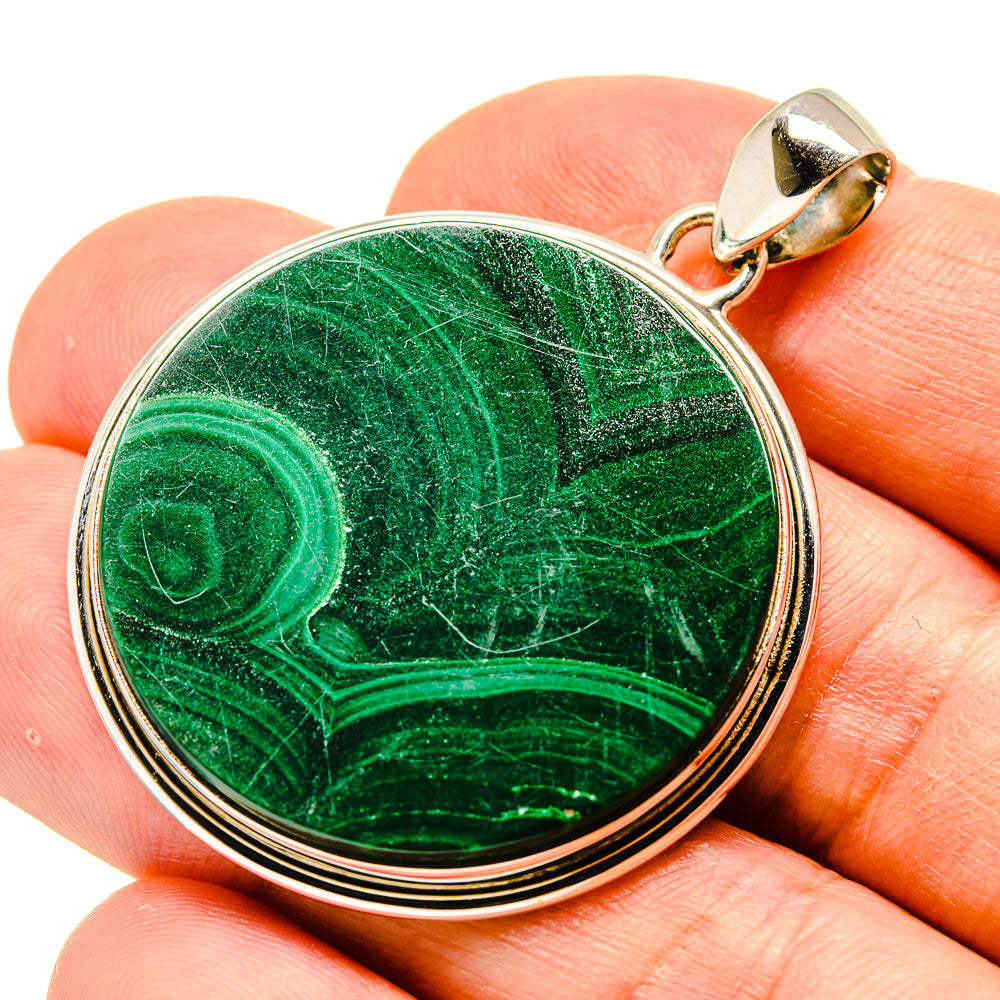 Malachite Pendants handcrafted by Ana Silver Co - PD758649
