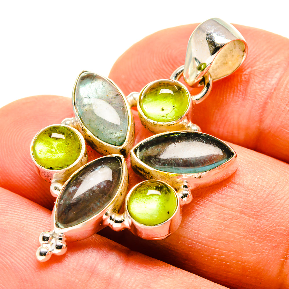 Aquamarine Pendants handcrafted by Ana Silver Co - PD758654