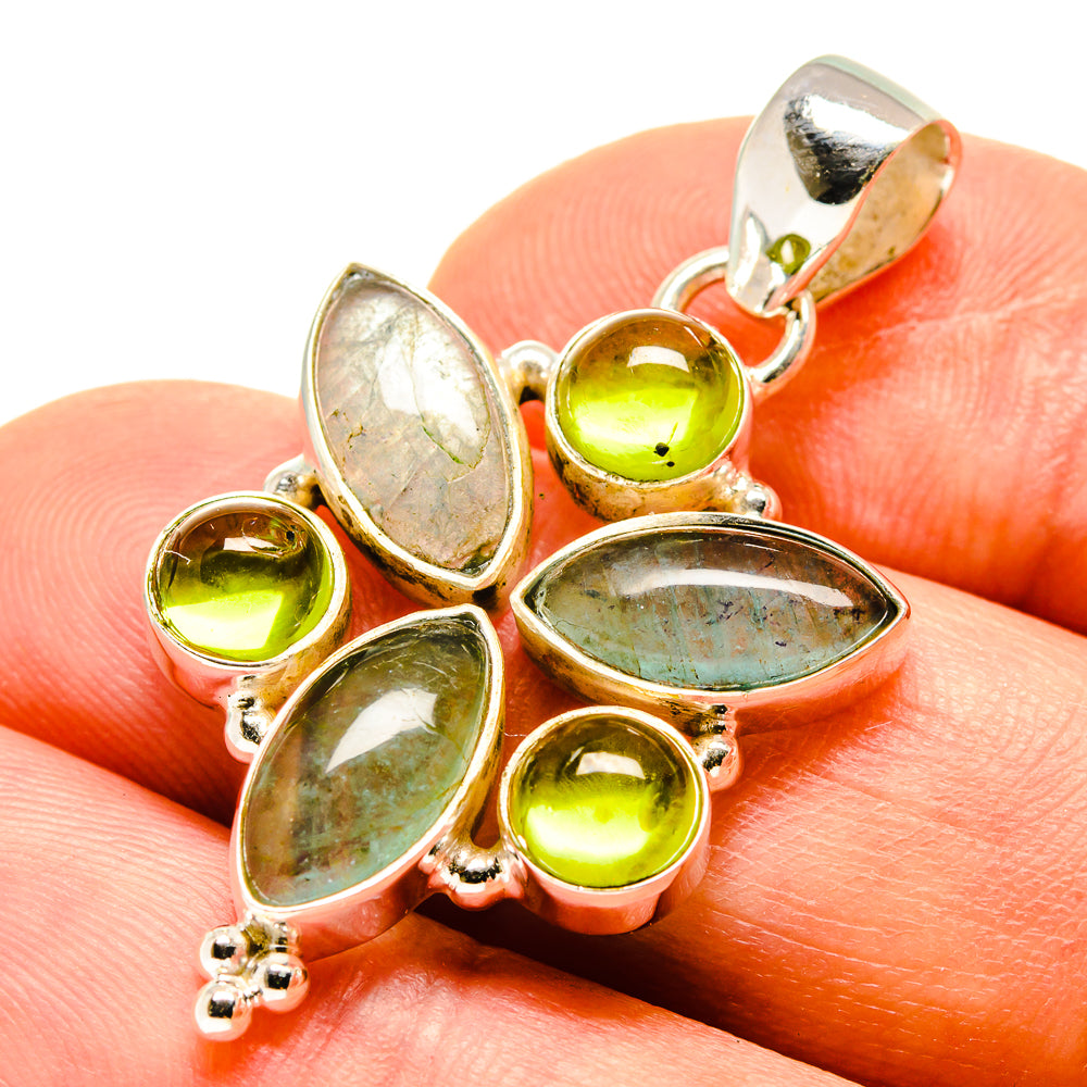 Aquamarine Pendants handcrafted by Ana Silver Co - PD758655