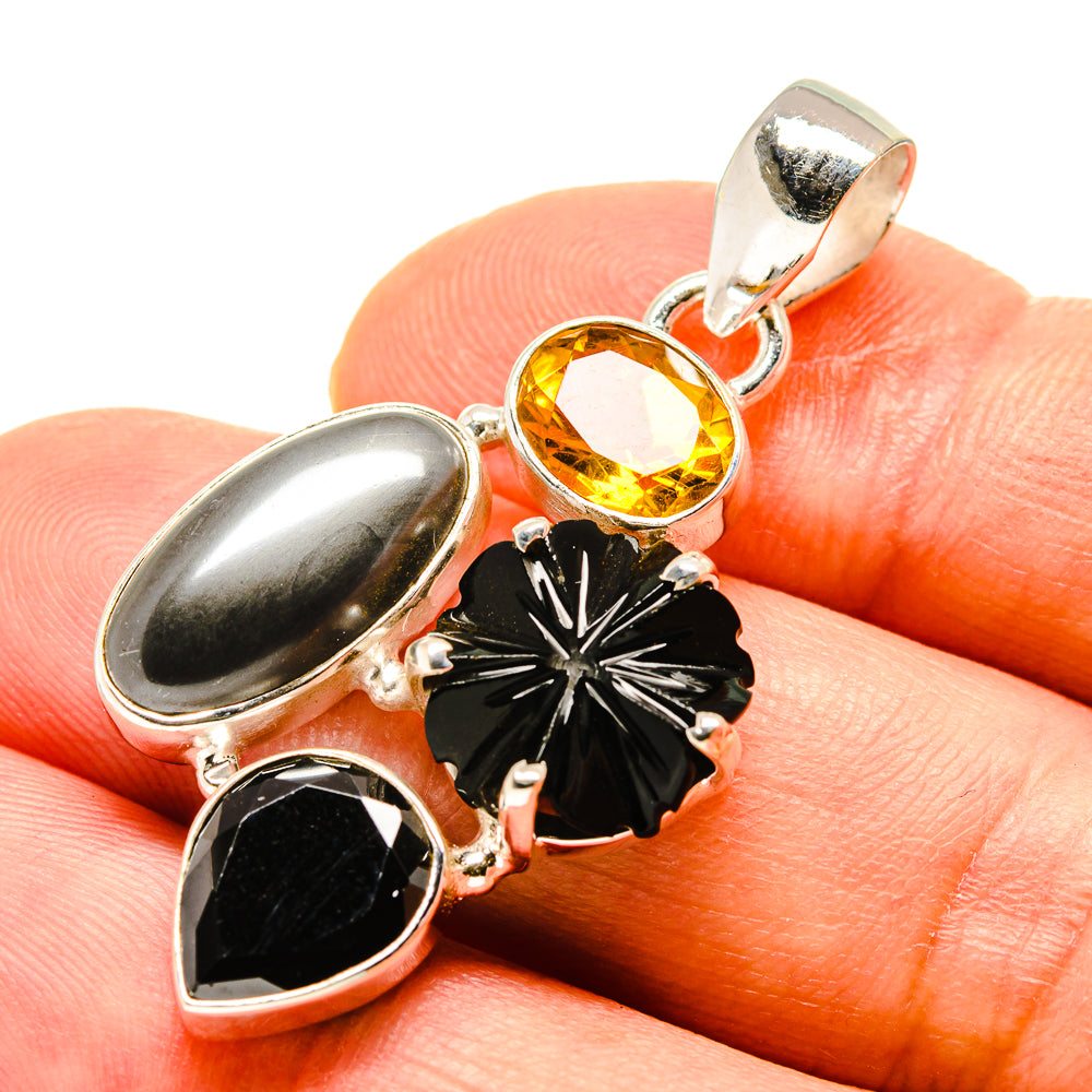 Hematite Pendants handcrafted by Ana Silver Co - PD758657