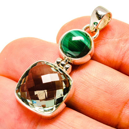Green Amethyst Pendants handcrafted by Ana Silver Co - PD758658