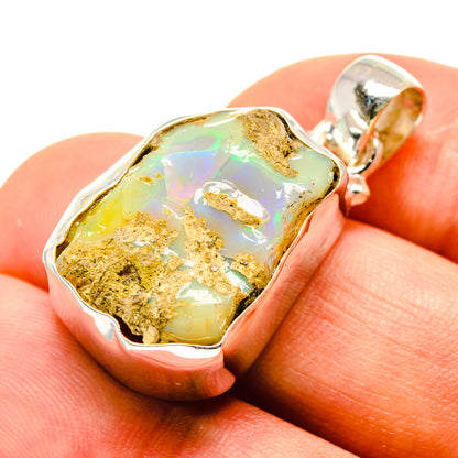 Ethiopian Opal Pendants handcrafted by Ana Silver Co - PD758662