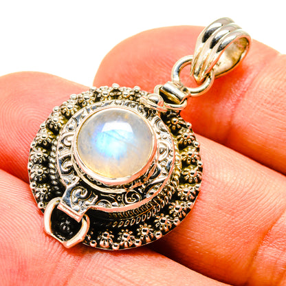 Rainbow Moonstone Pendants handcrafted by Ana Silver Co - PD758667