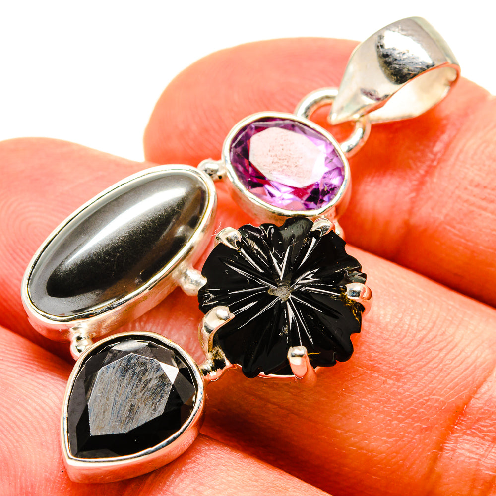 Hematite Pendants handcrafted by Ana Silver Co - PD758676