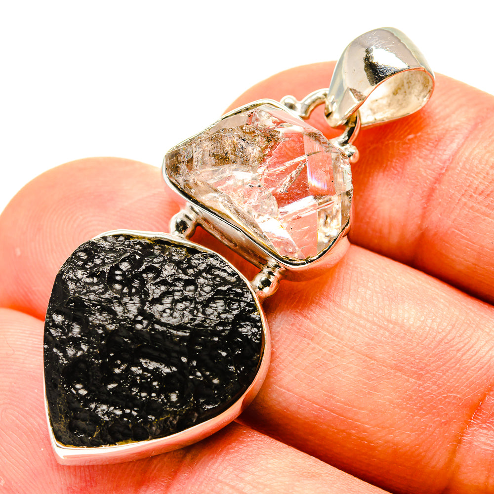 Tektite Pendants handcrafted by Ana Silver Co - PD758694