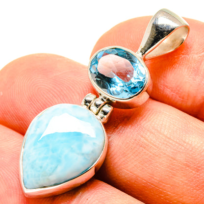 Larimar Pendants handcrafted by Ana Silver Co - PD758701