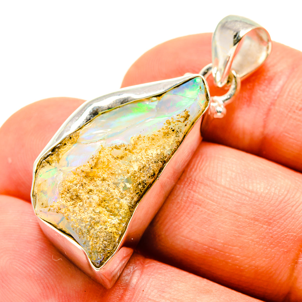 Ethiopian Opal Pendants handcrafted by Ana Silver Co - PD758703