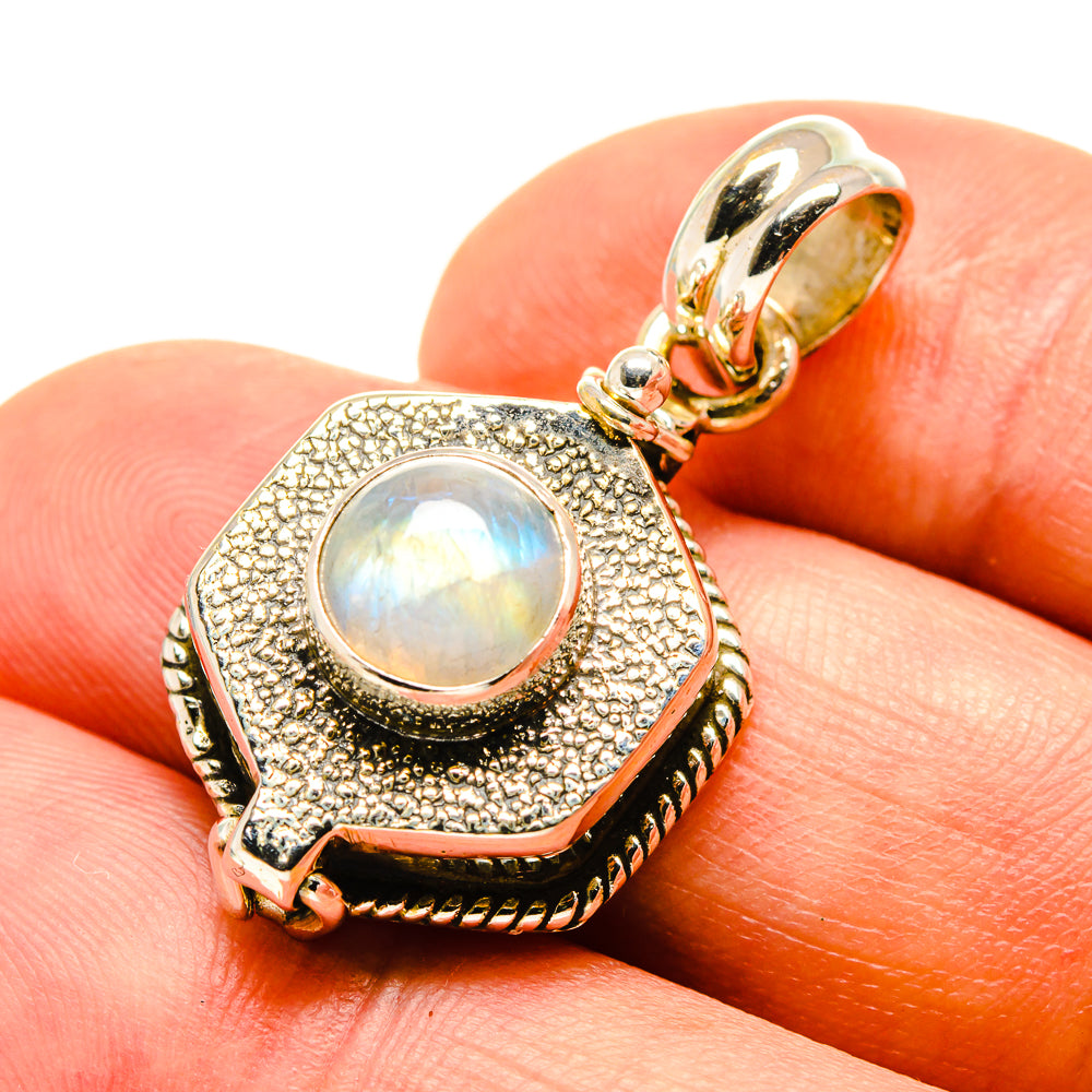 Rainbow Moonstone Pendants handcrafted by Ana Silver Co - PD758706