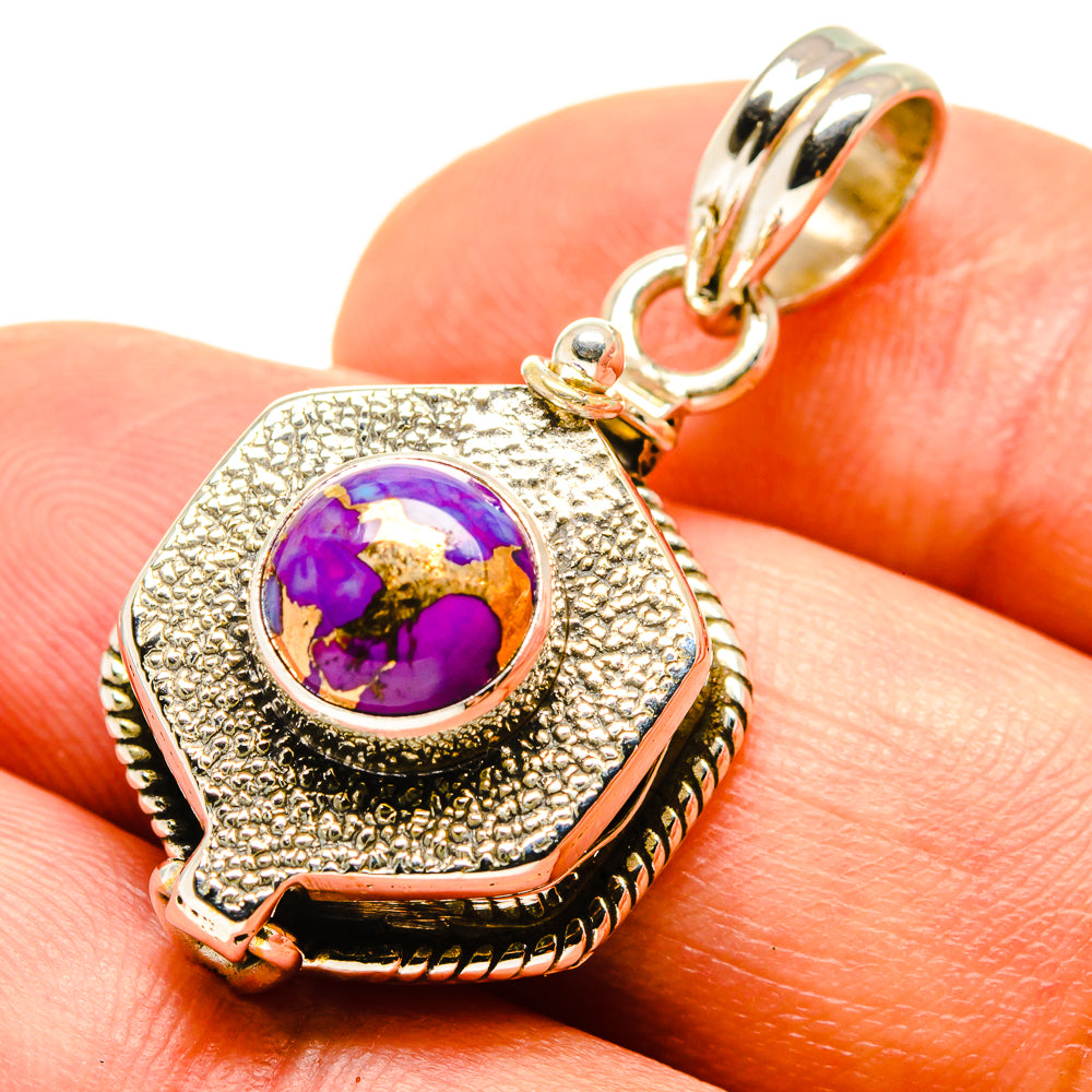 Purple Copper Composite Turquoise Pendants handcrafted by Ana Silver Co - PD758711