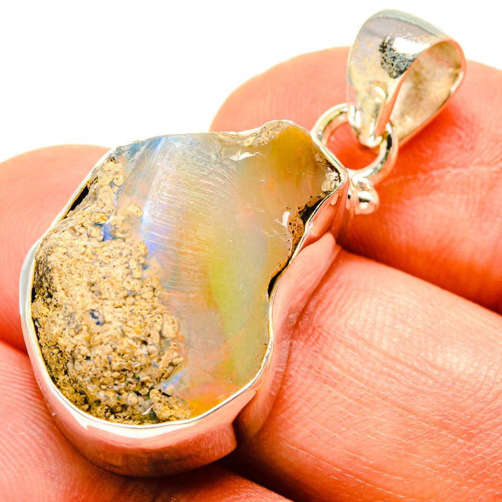 Ethiopian Opal Pendants handcrafted by Ana Silver Co - PD758720