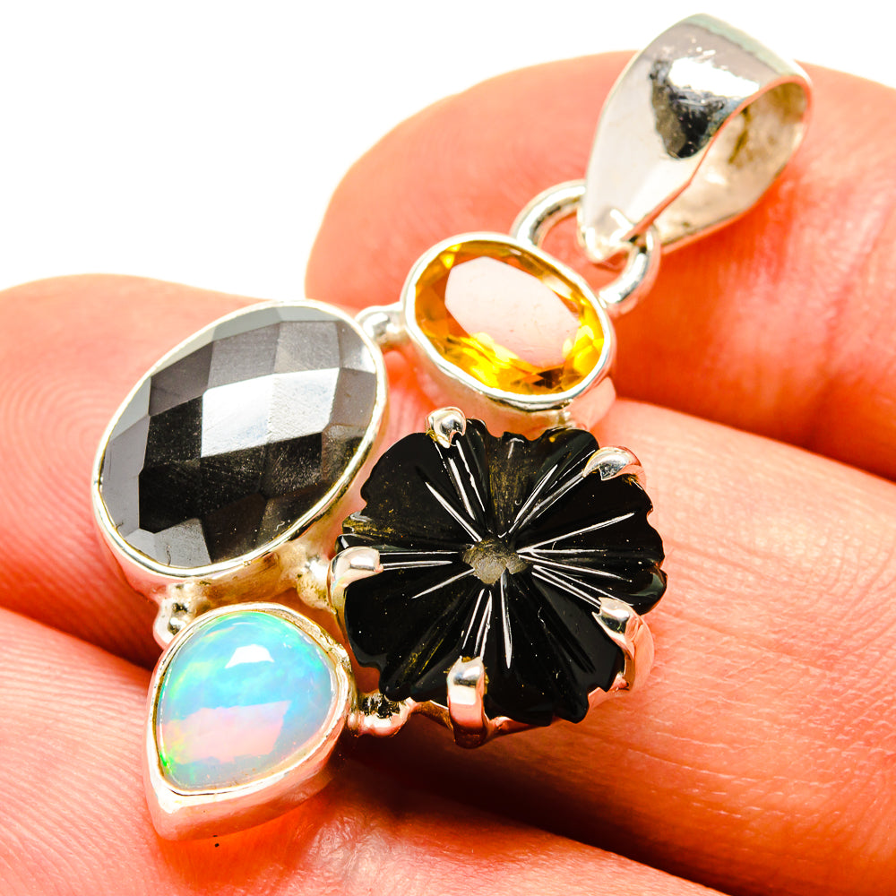 Hematite Pendants handcrafted by Ana Silver Co - PD758724