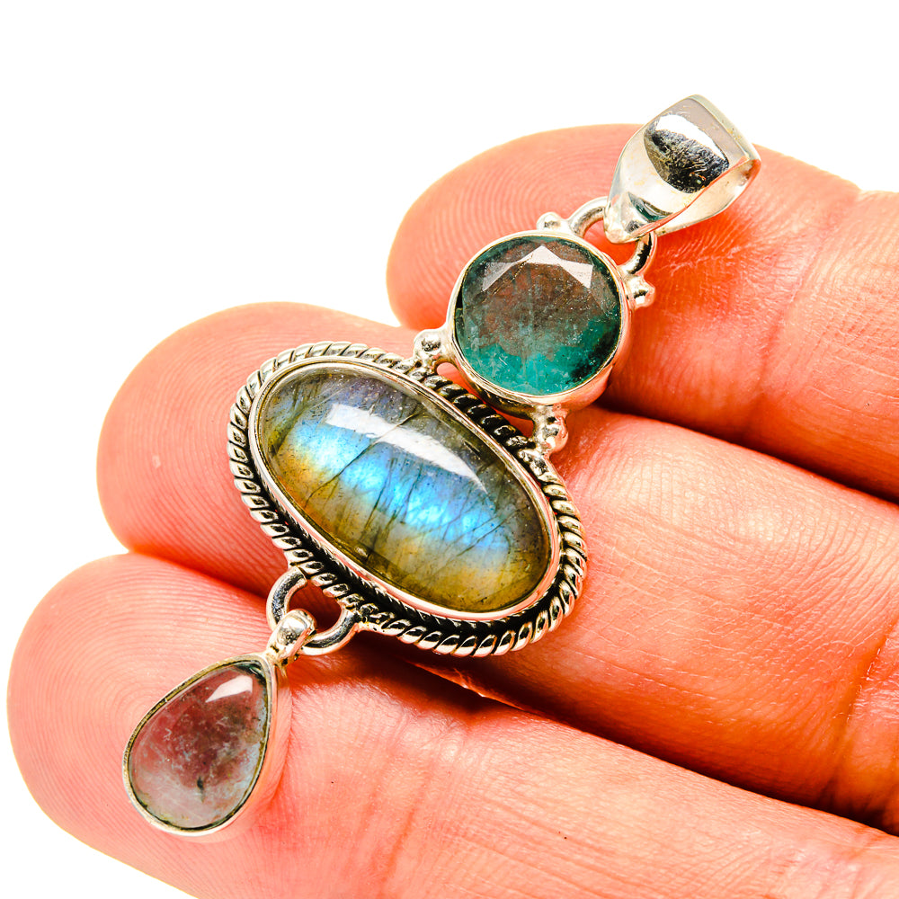 Labradorite Pendants handcrafted by Ana Silver Co - PD758756