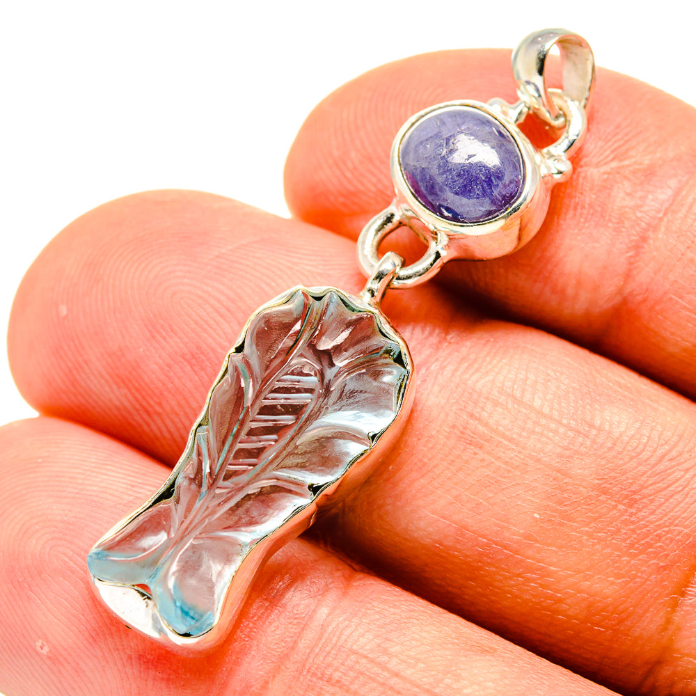 Aquamarine, Tanzanite Pendants handcrafted by Ana Silver Co - PD758767