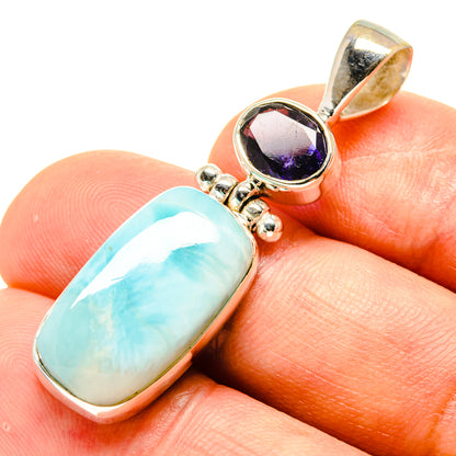Larimar, Tanzanite Pendants handcrafted by Ana Silver Co - PD758770