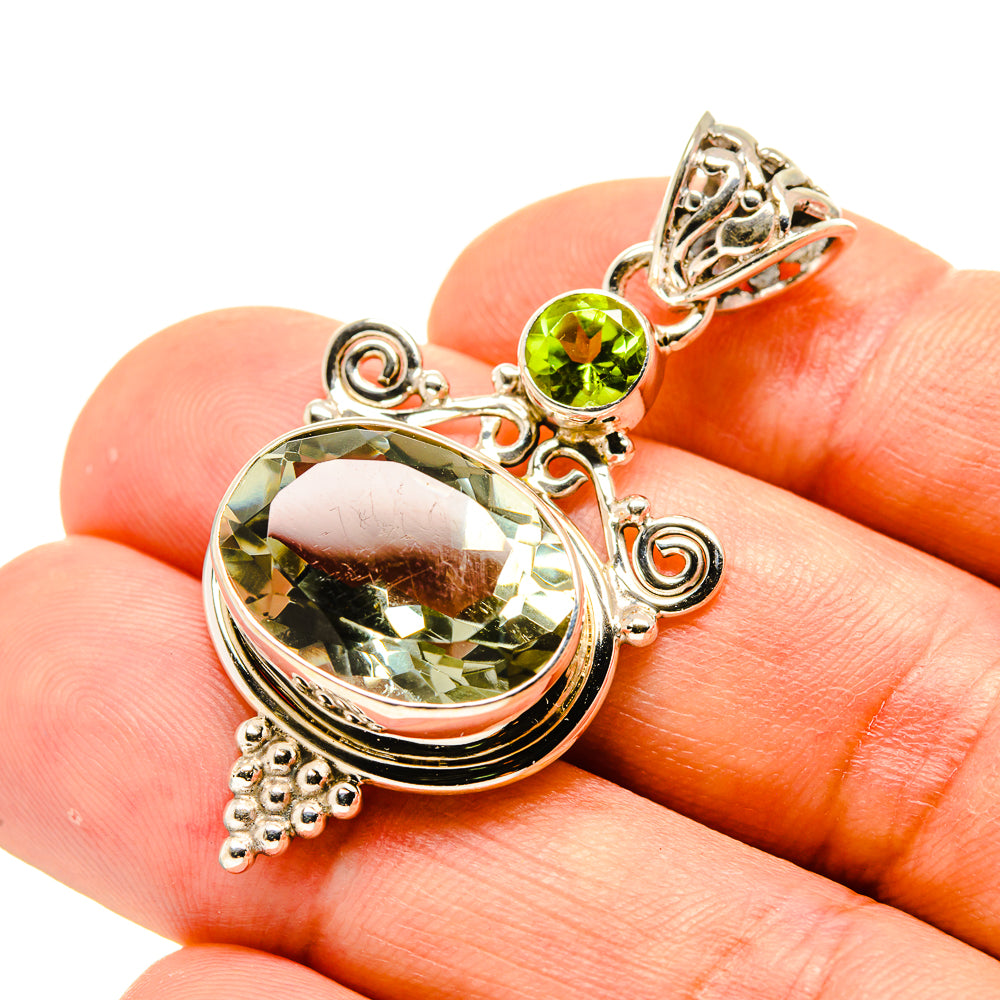 Green Amethyst, Peridot Pendants handcrafted by Ana Silver Co - PD758775