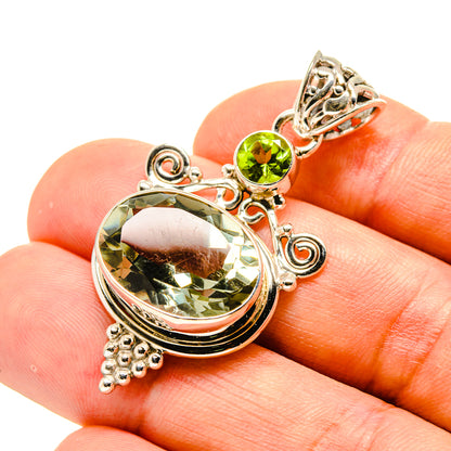 Green Amethyst, Peridot Pendants handcrafted by Ana Silver Co - PD758775