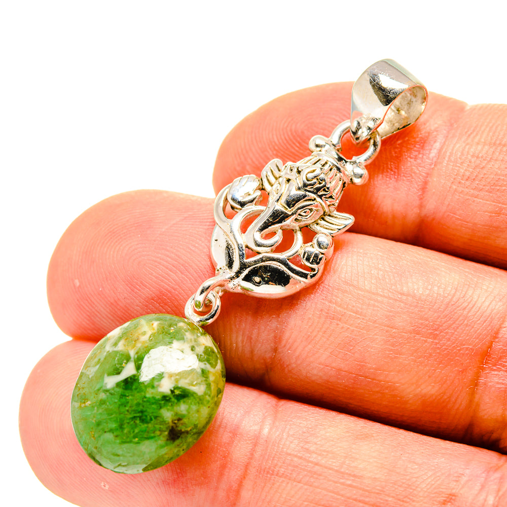 Australian Green Opal Pendants handcrafted by Ana Silver Co - PD758778