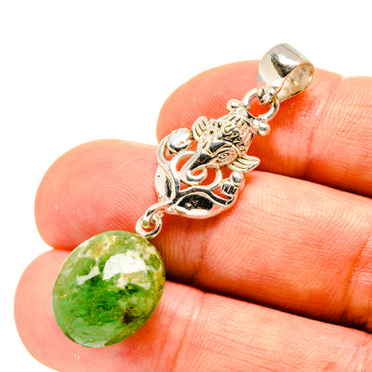 Australian Green Opal Pendants handcrafted by Ana Silver Co - PD758778