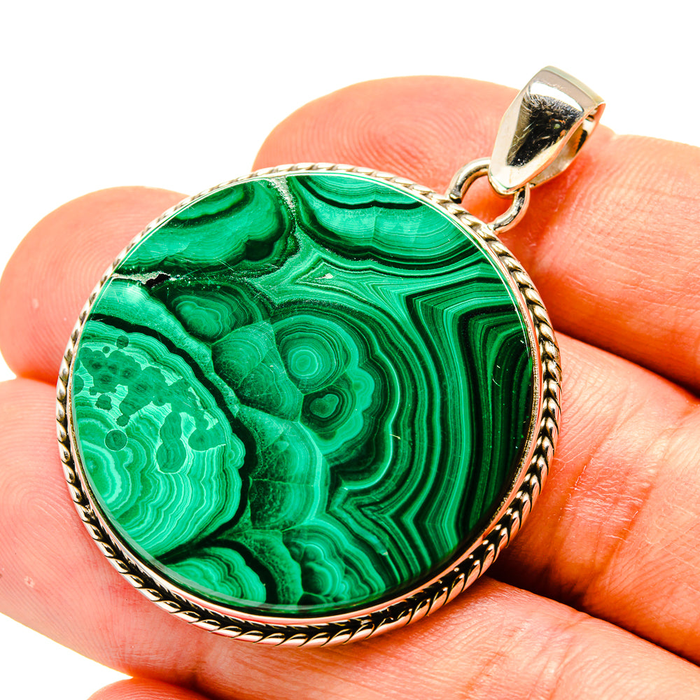 Malachite Pendants handcrafted by Ana Silver Co - PD758779