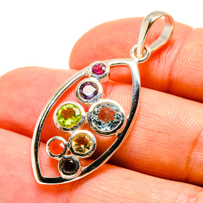 Multi-Stone Chakra Pendants handcrafted by Ana Silver Co - PD758799