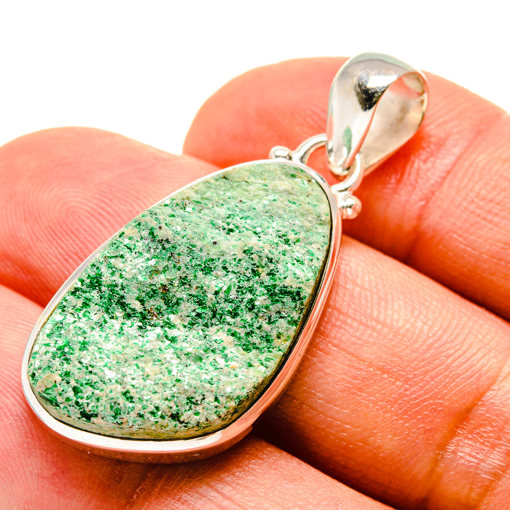 Green Fuchsite Pendants handcrafted by Ana Silver Co - PD758800