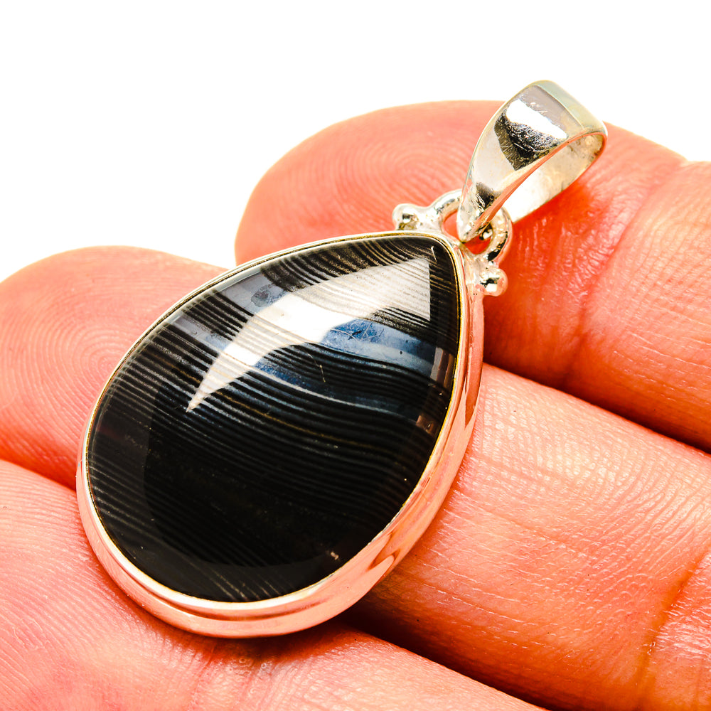 Psilomelane Pendants handcrafted by Ana Silver Co - PD758805