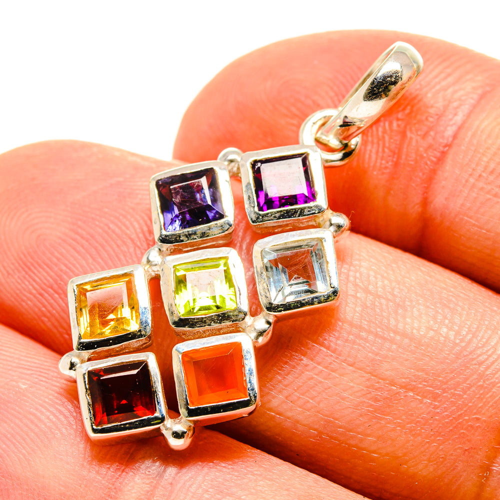 Multi-Stone Chakra Pendants handcrafted by Ana Silver Co - PD758810